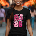Retro Faux Glitter Senior Graduate 2026 Graphic Tee