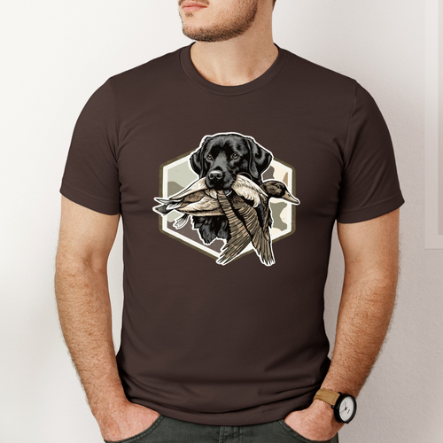 Black Lab Duck Hunting Cotton T-shirt