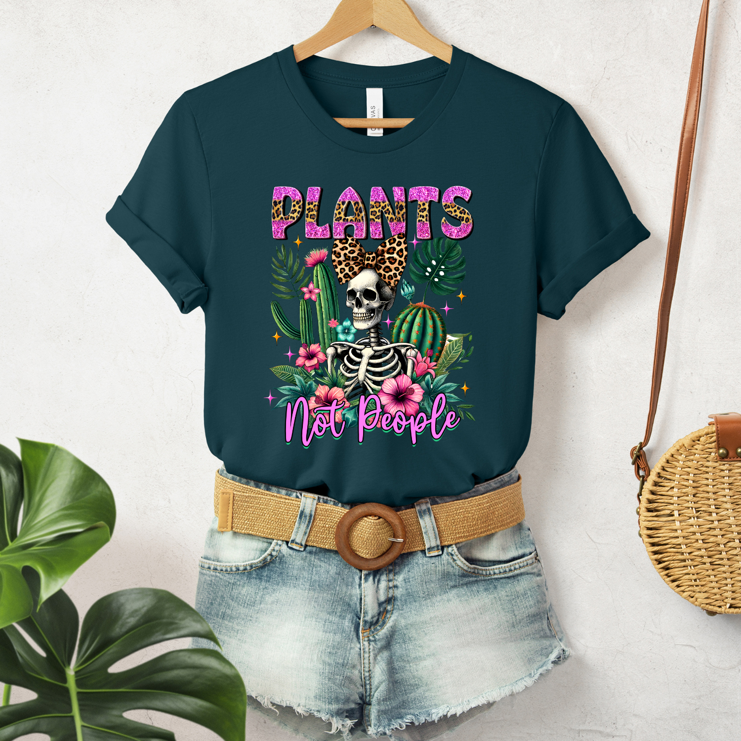 Plants Not People Graphic Cotton Tee