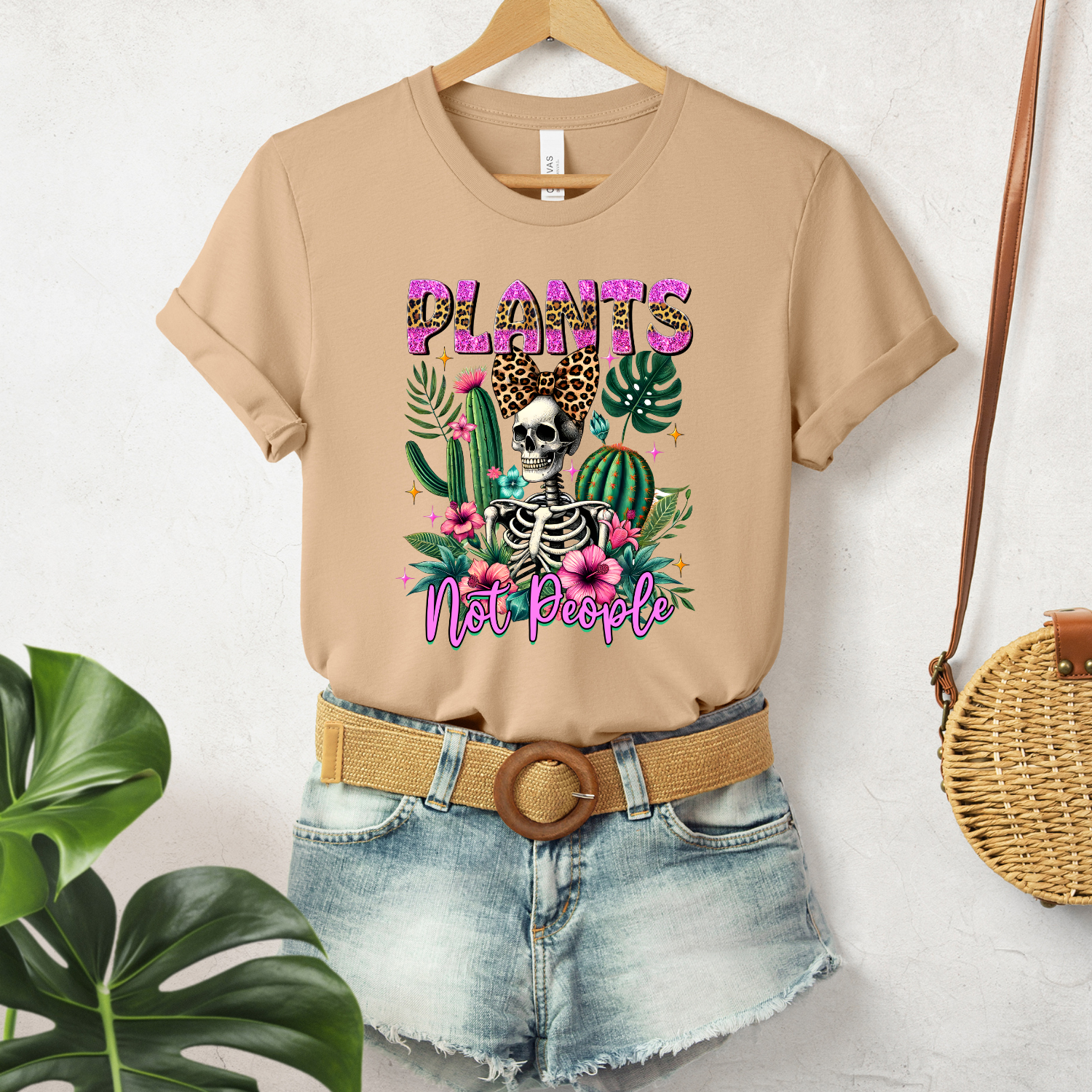 Plants Not People Graphic Cotton Tee