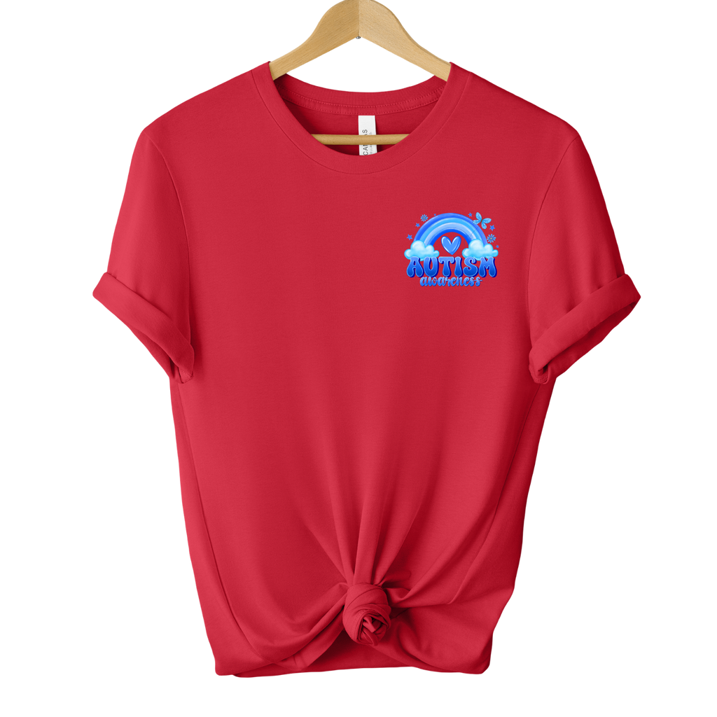 Autism Support Butterflies and Bows Tee