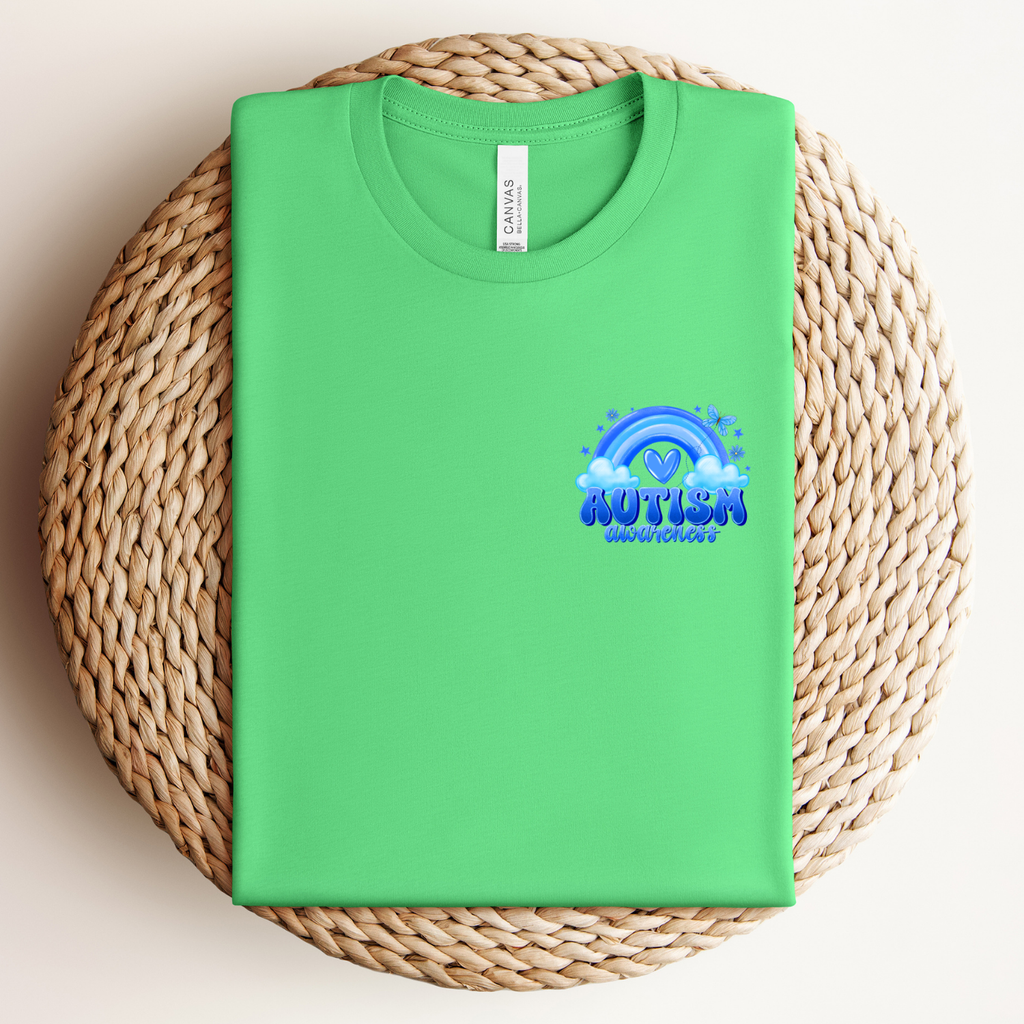Autism Support Butterflies and Bows Tee