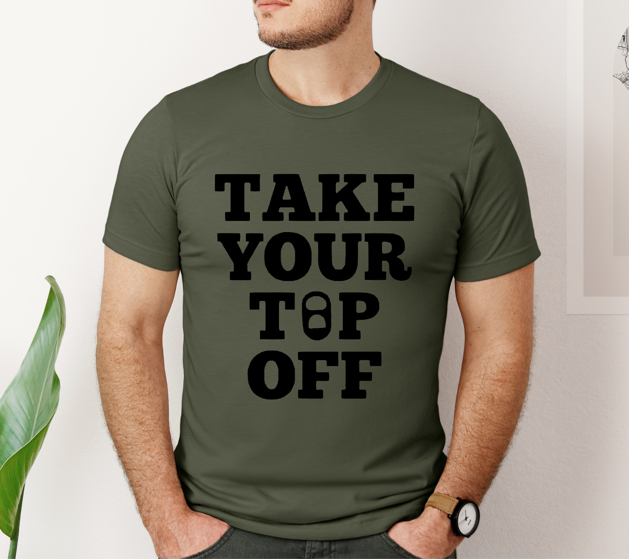 Take Your Top Off Men's Graphic Tee