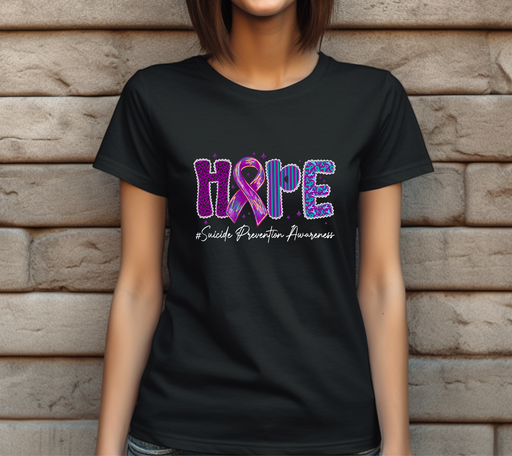 Ribbon of Hope Suicide Prevention Awareness T-shirt
