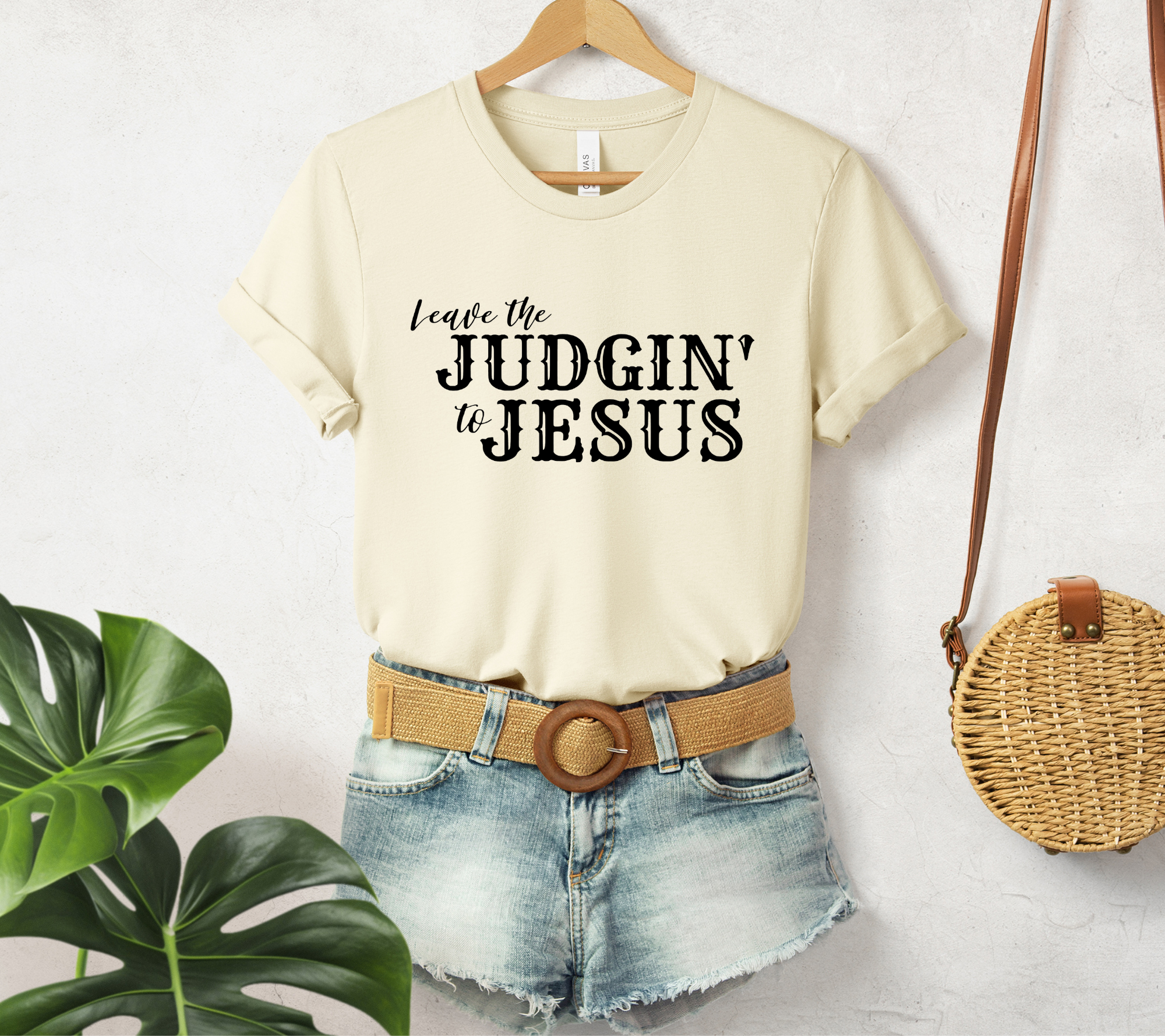 Leave the Judgin' to Jesus Tee