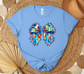 I Would Not Change You for the World, but I Would Change the World For You Autism Support Bow Graphic Tee