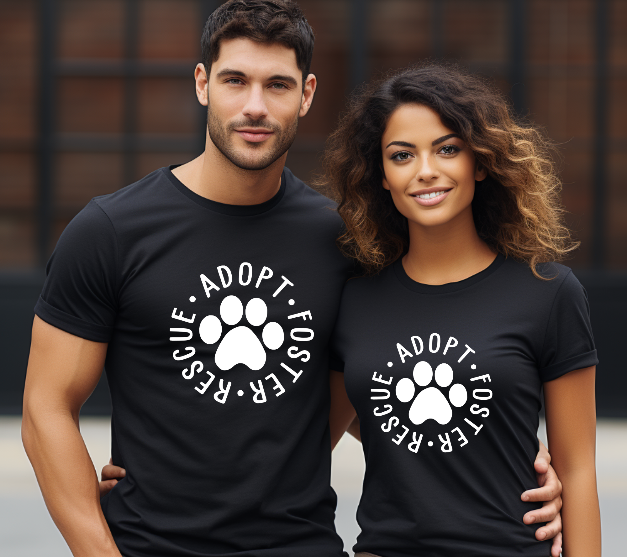 Rescue, Adopt, Foster Pet Lovers Unisex Graphic Tee