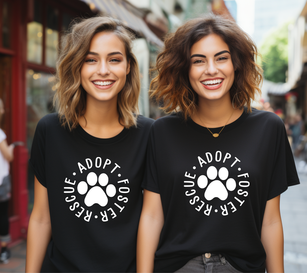 Rescue, Adopt, Foster Pet Lovers Unisex Graphic Tee