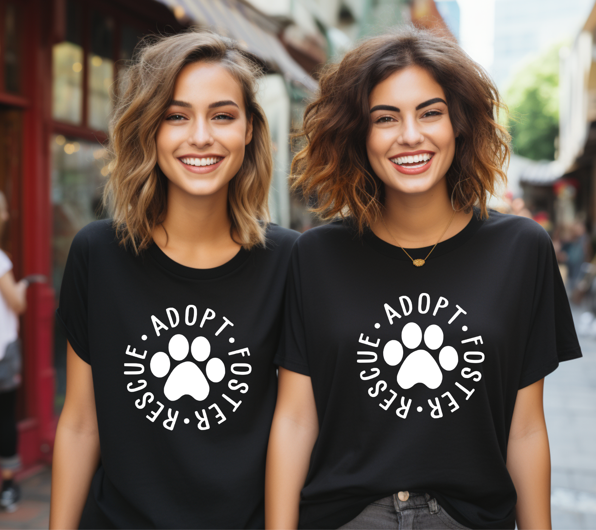 Rescue, Adopt, Foster Pet Lovers Unisex Graphic Tee