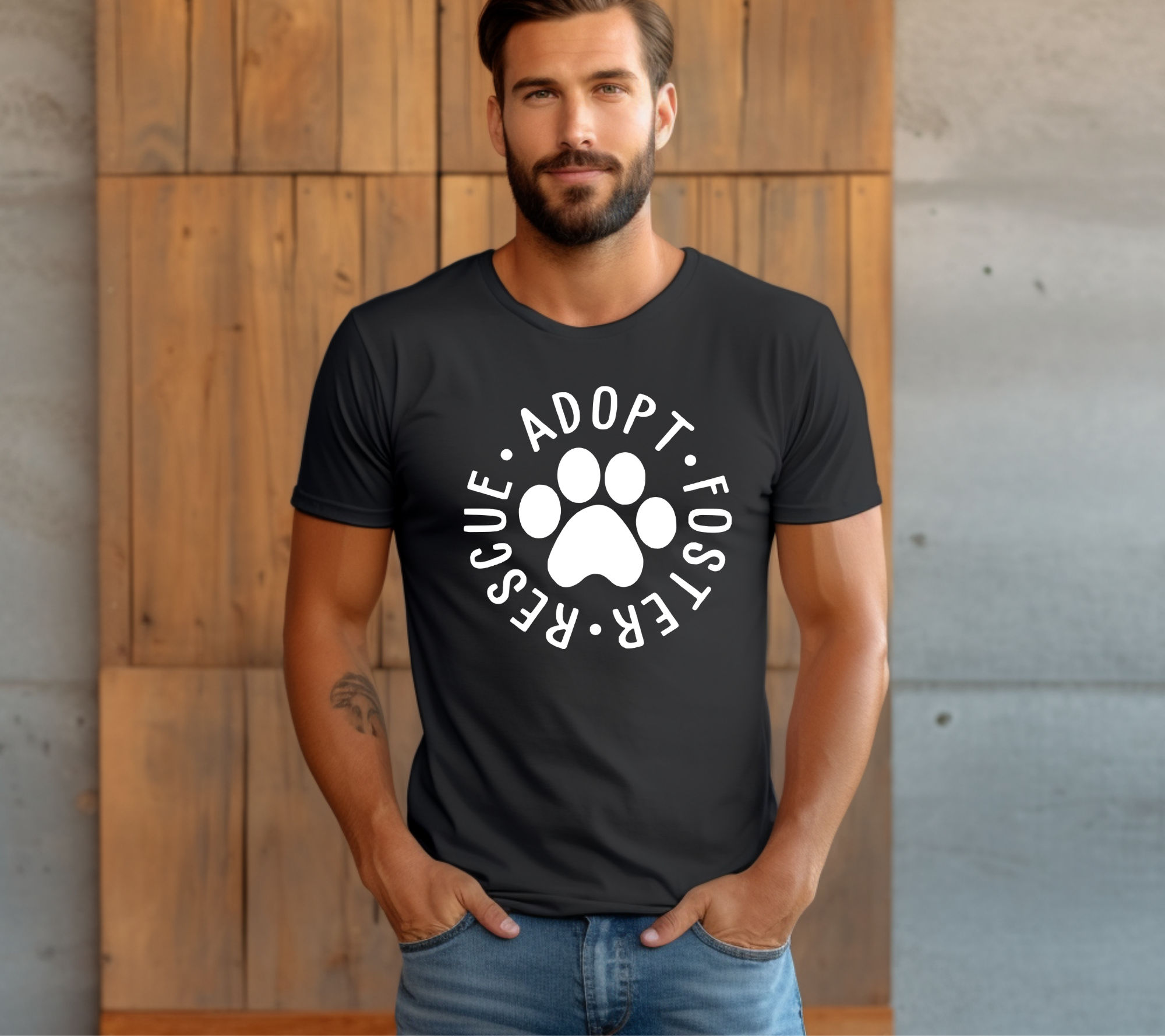 Rescue, Adopt, Foster Pet Lovers Unisex Graphic Tee