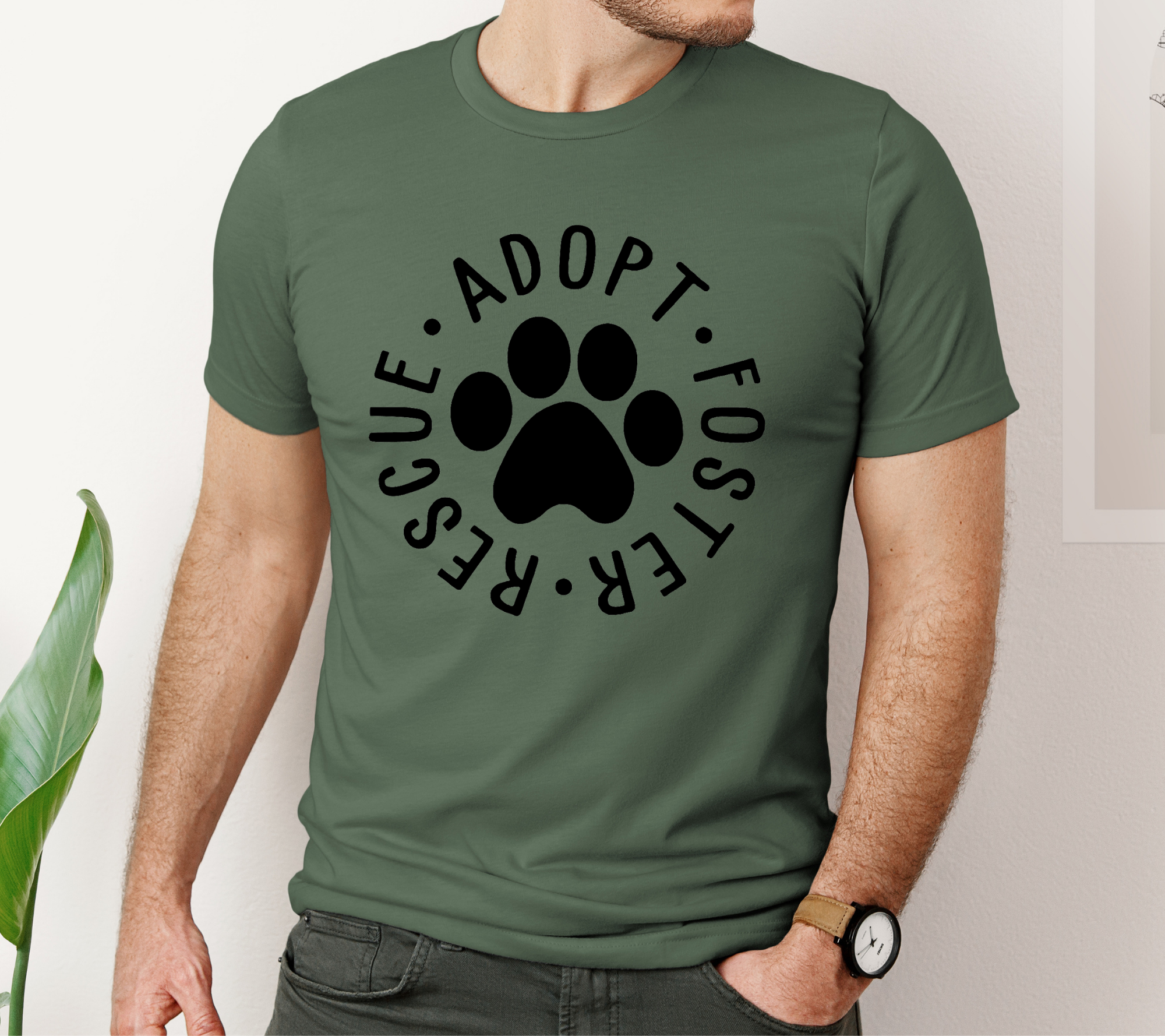 Rescue, Adopt, Foster Pet Lovers Unisex Graphic Tee
