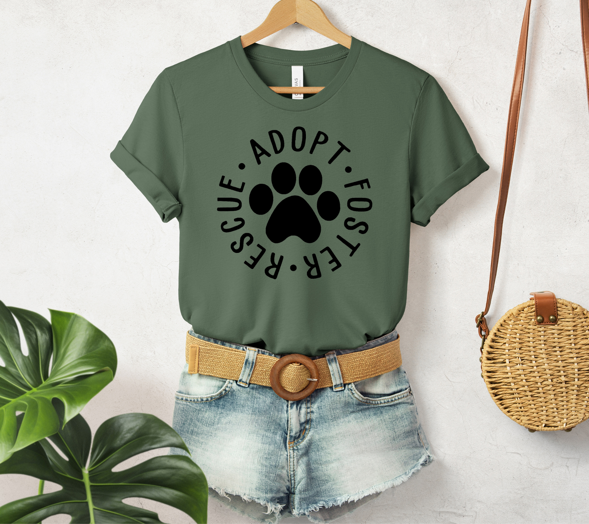 Rescue, Adopt, Foster Pet Lovers Unisex Graphic Tee