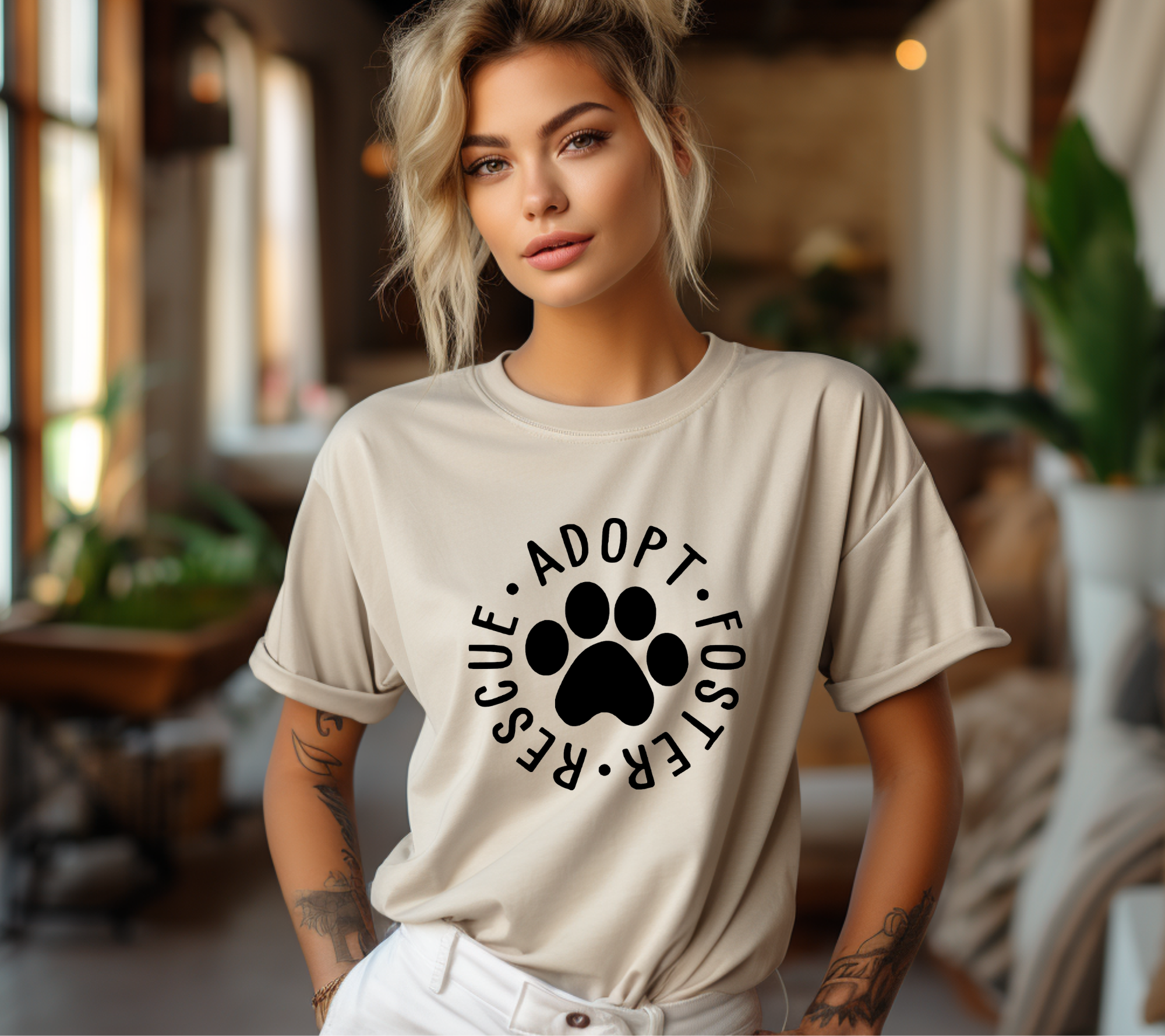 Rescue, Adopt, Foster Pet Lovers Unisex Graphic Tee