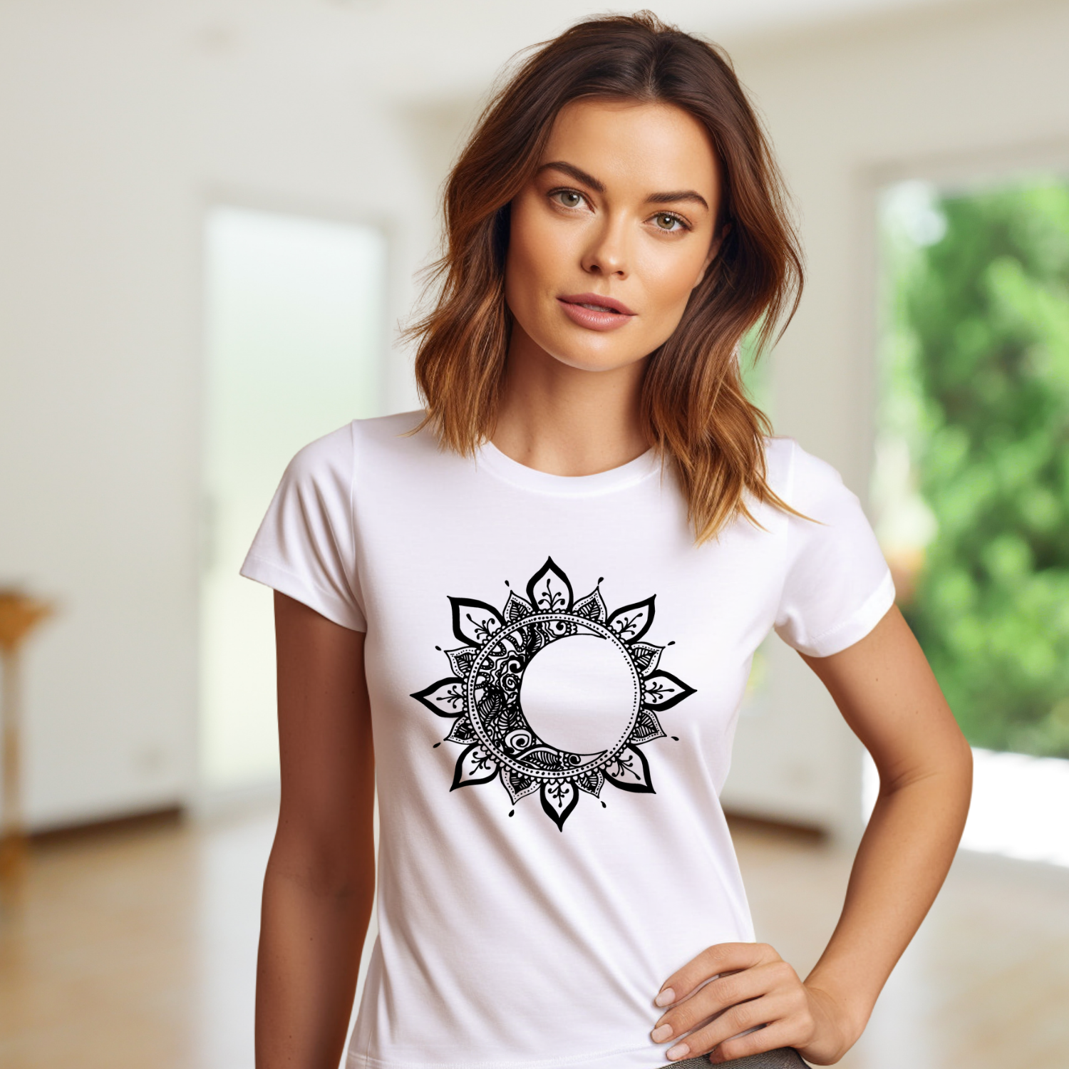 Lotus Moon Sunflower Tee
