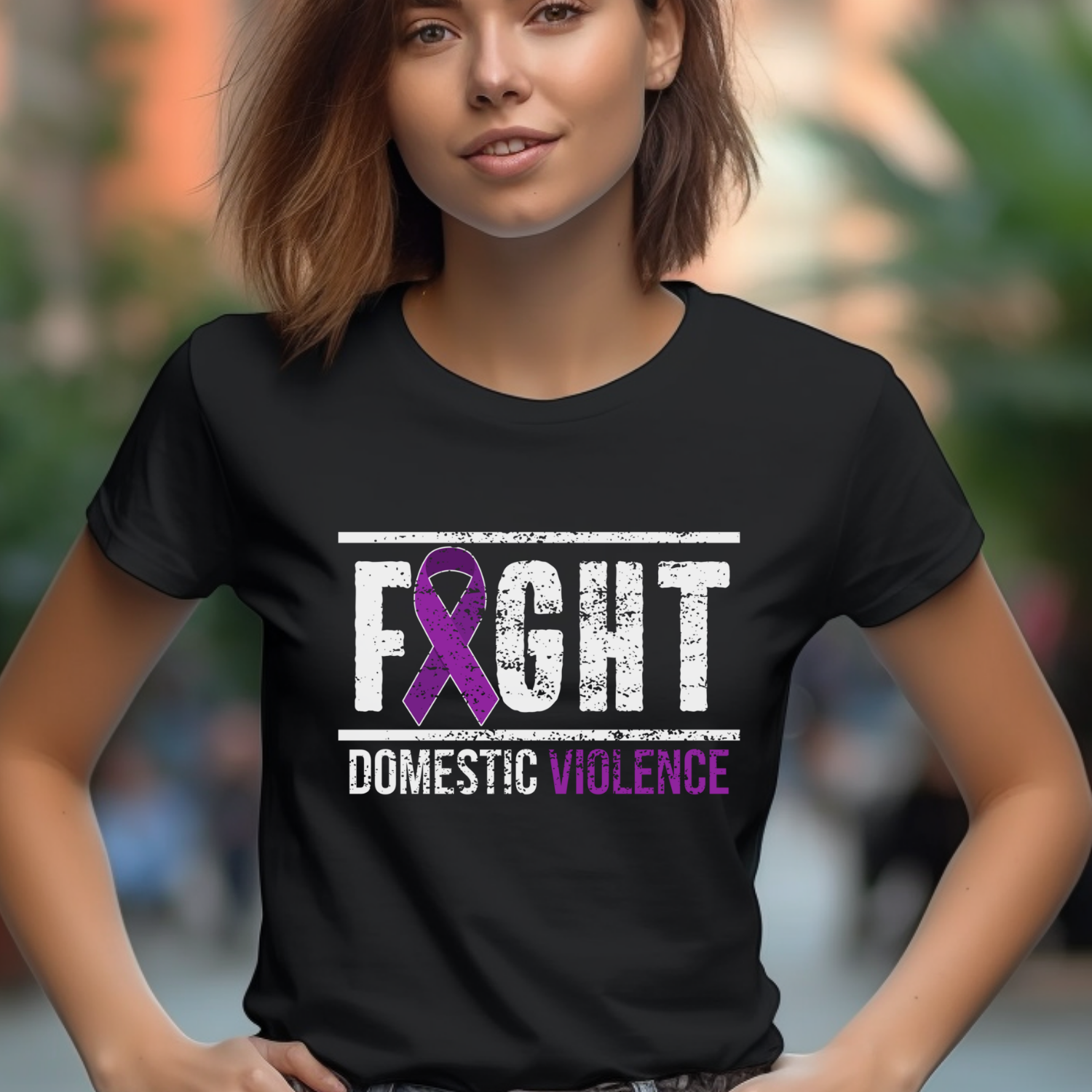 Fight Domestic Violence Awareness Tee