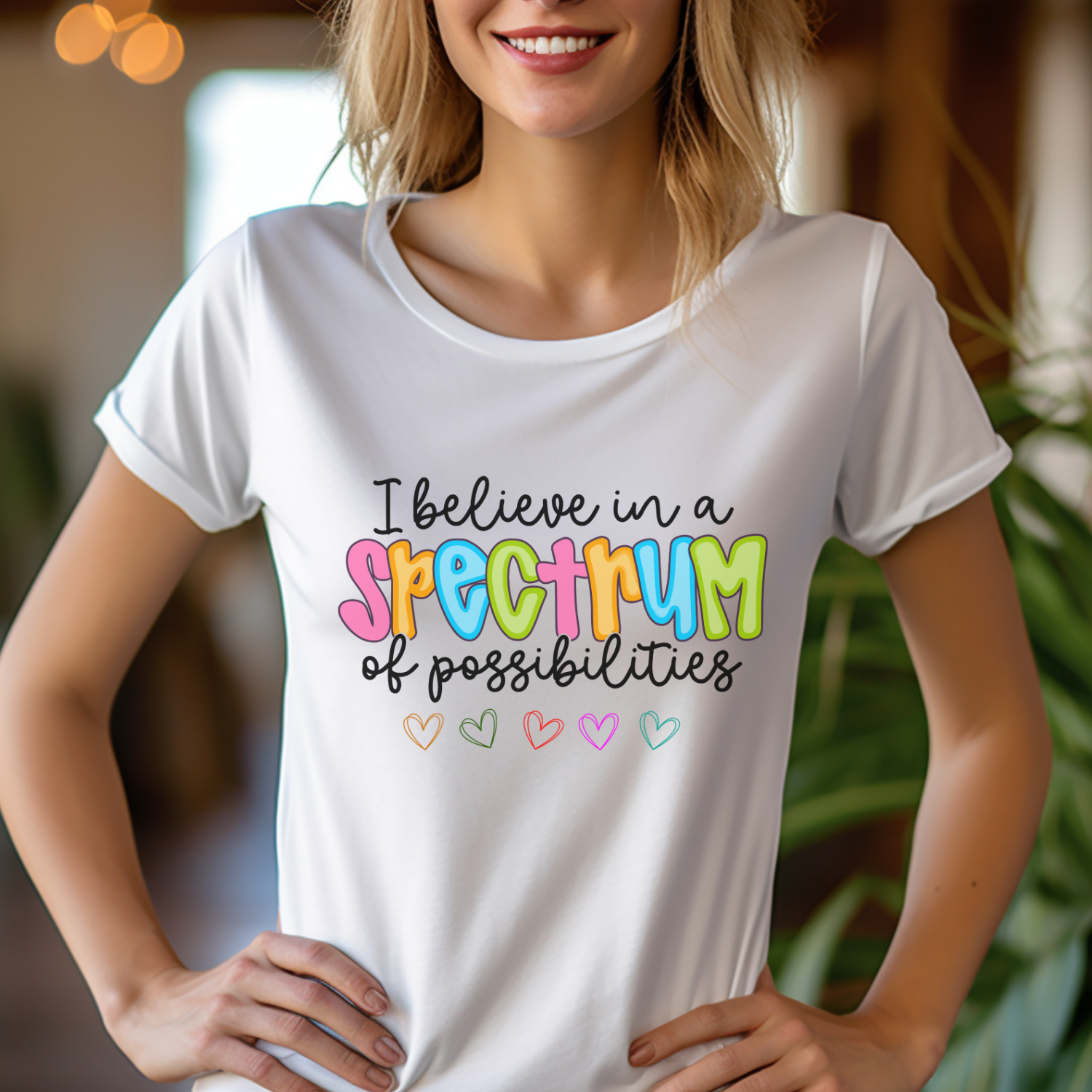 I Believe in a Spectrum of Possibilities Autism Awareness Tee