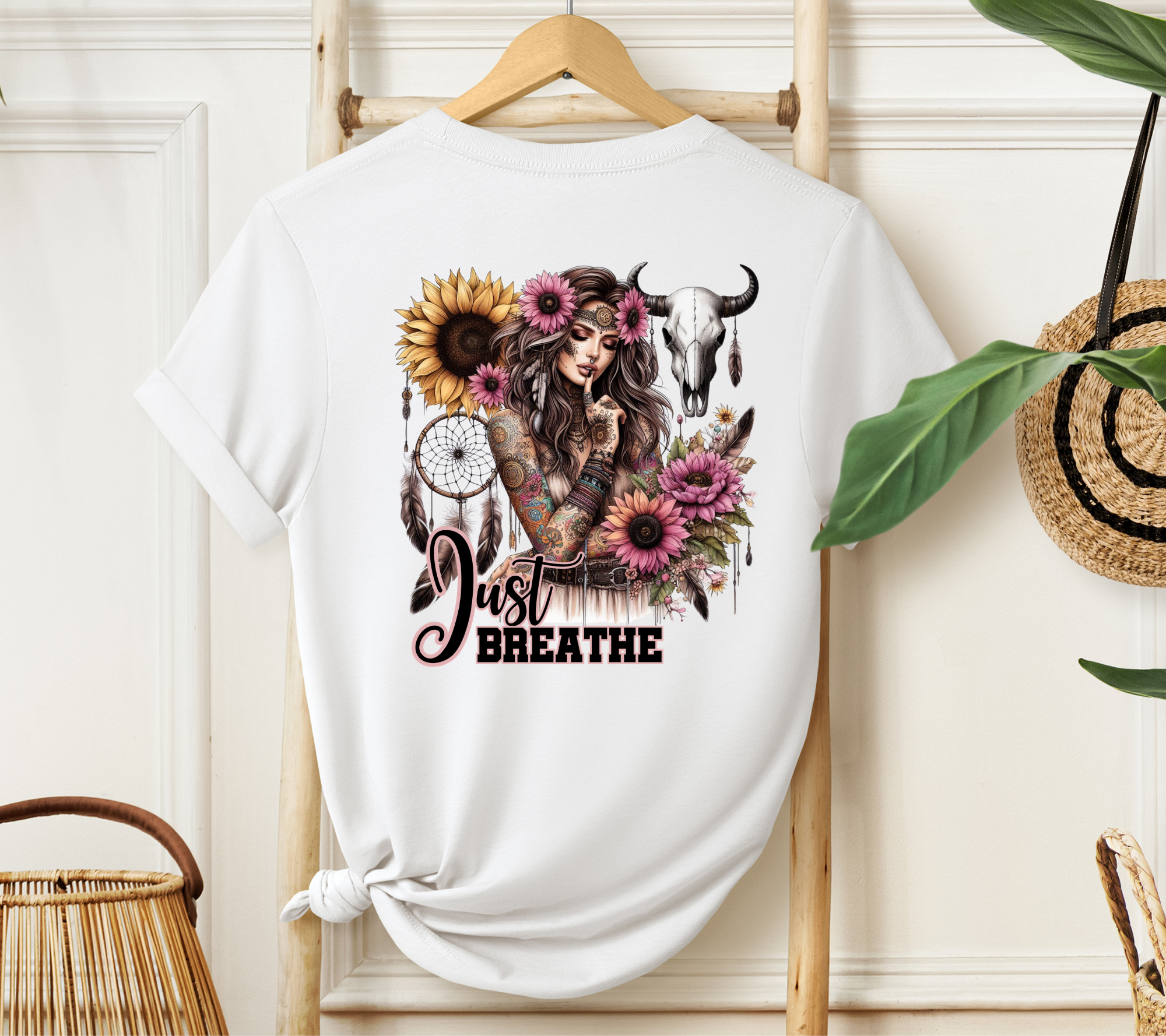 Just Breathe Boho Tee